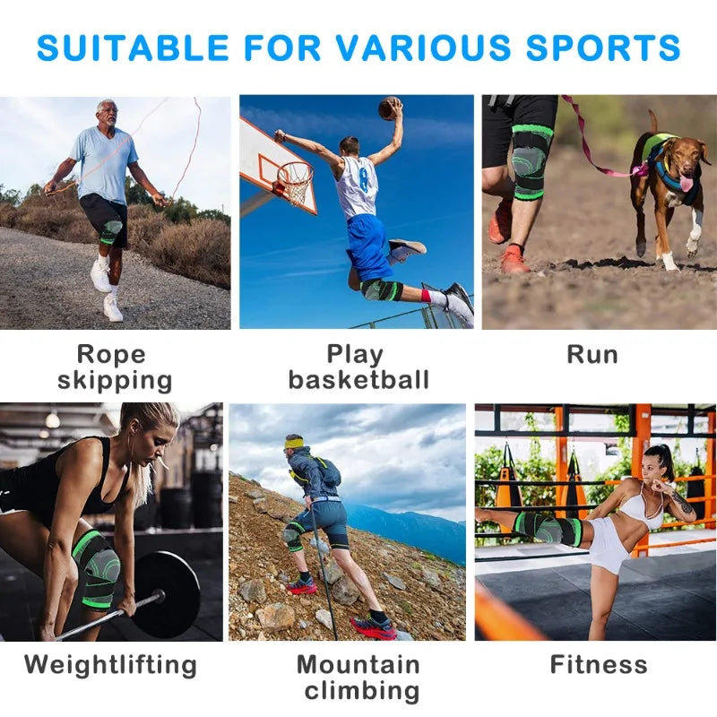 Joelheira Esportiva Ajustável (Par) – Suporte Confortável, Fácil de Usar, Ideal para Treinos e Atividades Físicas