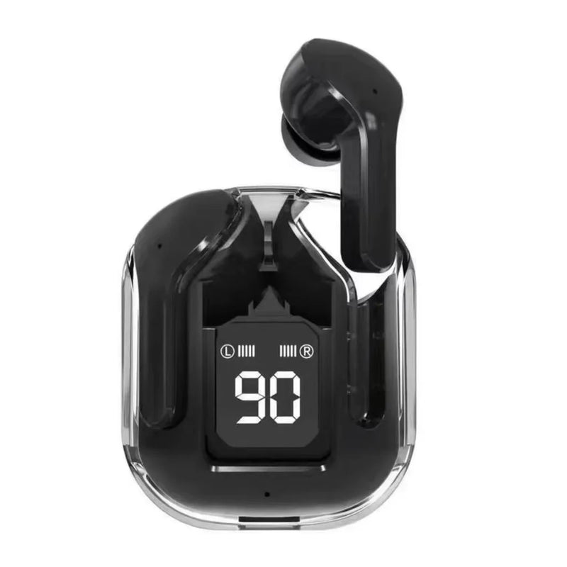 Fones de Ouvido Esportivos TWS Air – Bluetooth 5.0 HiFi, Design Transparente, Conforto e Estilo para Treinos e Uso Diário