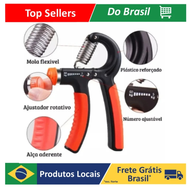 HandGrip com mola ajustável para antebraço, reforçado
