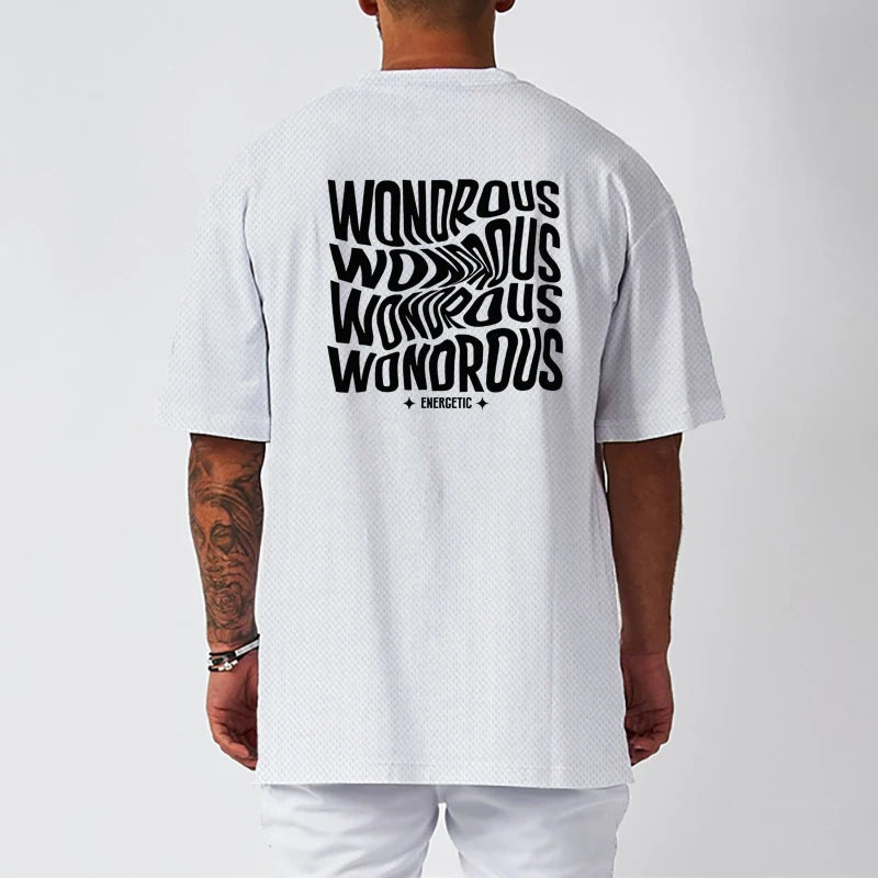 Camiseta Masculina Estampada – Design Divertido e Energético, Manga Curta, Ideal para Corrida, Academia e Dia a Dia