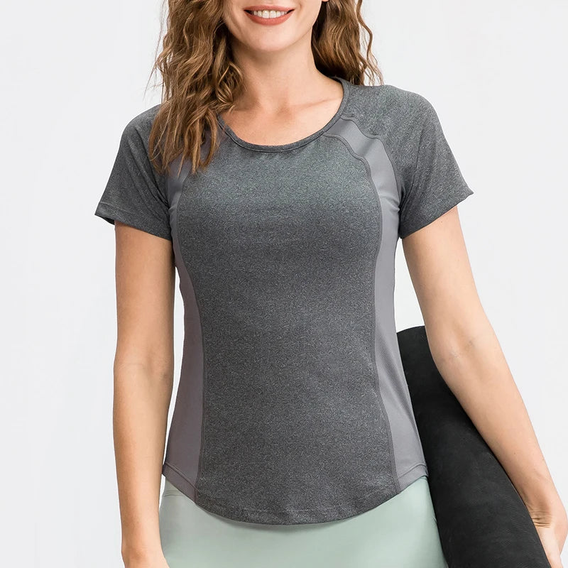 Blusa Feminina Esportiva Respirável – Secagem Rápida e Conforto para Treino, Corrida e Yoga