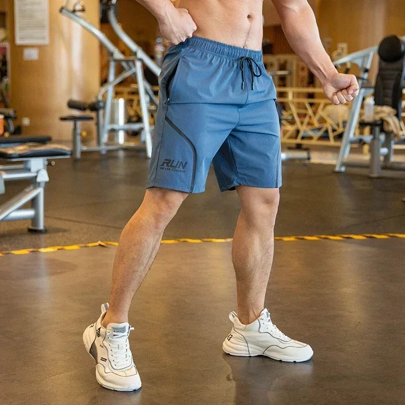Shorts Esportivos Masculinos – Leves, Soltos e Confortáveis, Ideais para Academia, Corrida e Basquete, com Bolso com Zíper