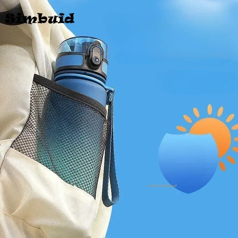 Garrafa Esportiva de Água 500ml/650ml/1000ml – Plástica, Colorida e à Prova de Vazamentos, Ideal para Academia, Viagens e Atividades ao Ar Livre