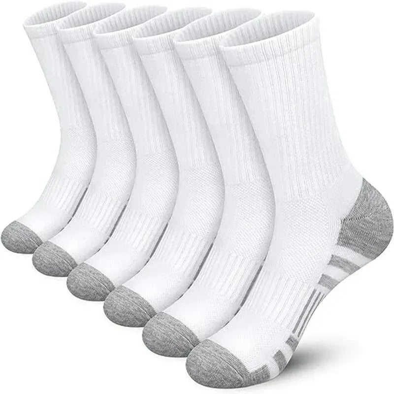 6/12 Pares de Meias Masculinas – Confortáveis, Macias e Antiderrapantes, Ideais para Academia, Futebol e Atividades ao Ar Livre