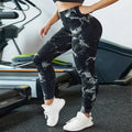 Leggings Femininas Cintura Alta – Push Up, Tie-Dye, Sem Costura, Fitness, Treino, Ioga, Corrida, Moda Esportiva