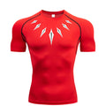 Camiseta de Compressão Masculina [PANTERA NEGRA] – Fitness, Esportiva, Justa, Secagem Rápida, Ideal para Academia, Corrida e Treino