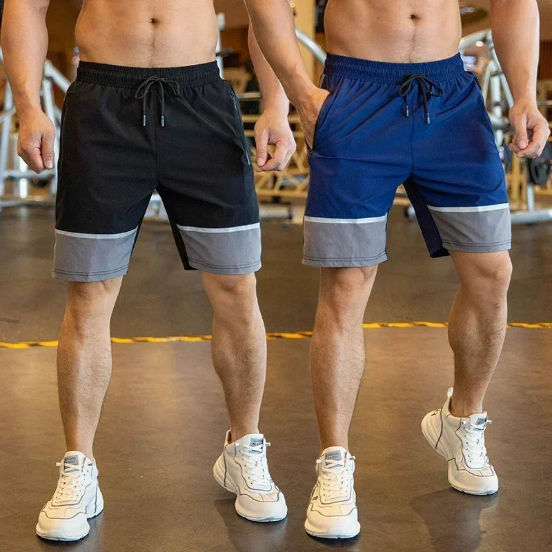 Shorts Esportivos Masculinos – Leves, Soltos e Confortáveis, Ideais para Academia, Corrida e Basquete, com Bolso com Zíper