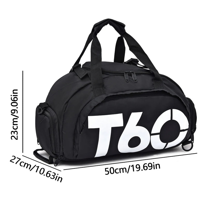 Bolsa de Ginástica Unissex Impermeável e Portátil – Ideal para Fitness, Yoga e Viagens, com Design Leve e Espaçoso.