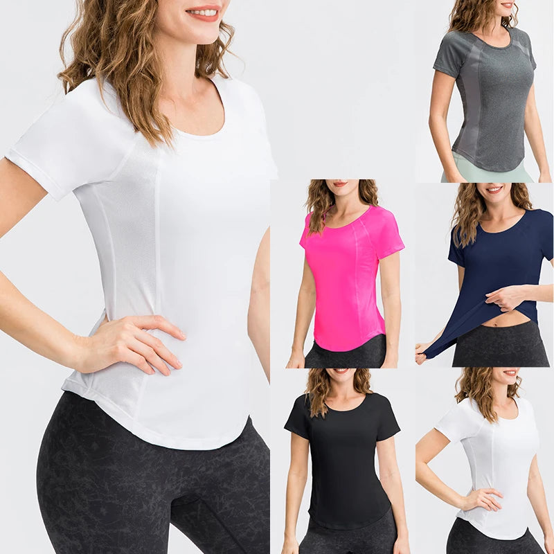 Blusa Feminina Esportiva Respirável – Secagem Rápida e Conforto para Treino, Corrida e Yoga