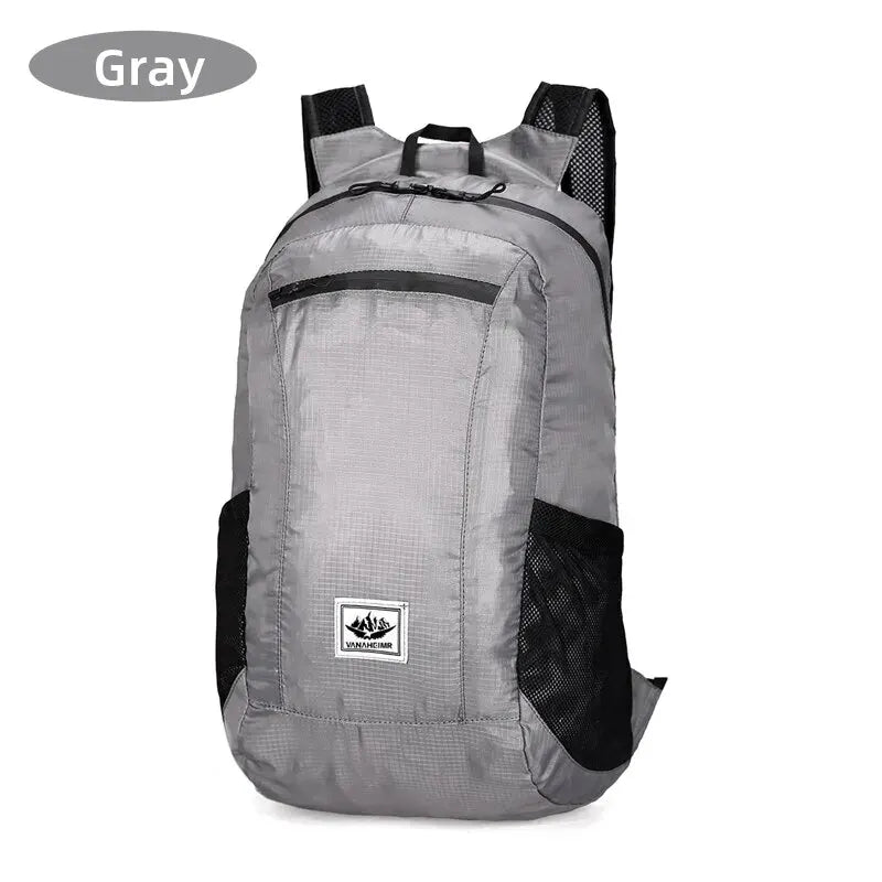 Mochila Dobrável 20L para Caminhadas e Viagens – Leve, Portátil e Impermeável, Ideal para Homens e Mulheres.