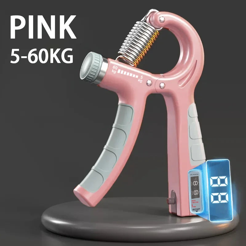 HandGrip Ajustável 5-60 kg com Contador, Treinador para Antebraço e Construção Muscular.