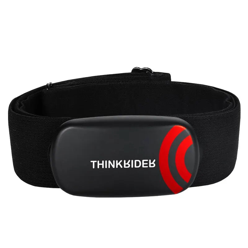 Cinta peitoral para monitor de frequência cardíaca ThinkRider, ANT+ BLE 4.0 Sensor fitness