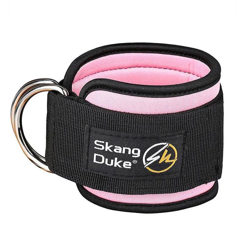 Tornozeleira Ajustável com D-Ring para Máquinas de Cabo - Conforto e Suporte no Treinamento de Glúteos e Pernas, várias cores, 1pc