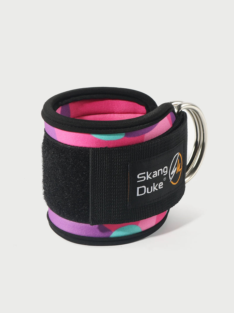 Tornozeleira Ajustável com D-Ring para Máquinas de Cabo - Conforto e Suporte no Treinamento de Glúteos e Pernas, várias cores, 1pc