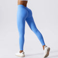 Leggings de Ioga – Cintura Alta, Levantamento de Quadril, Push Up, Fitness, Esportivas, Pêssego, Exercícios