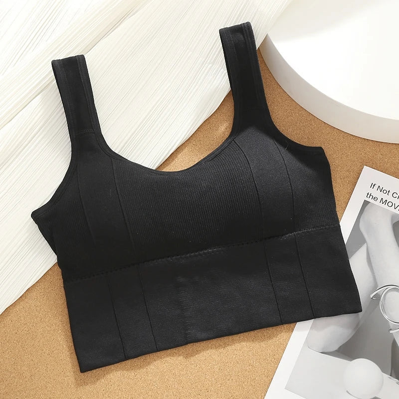Top Esportivo Feminino Sem Costura – Conforto e Suporte, Anti-Suor, Push-Up, Ideal para Treino e Academia, Opções de Kit com 1/2/4 Peças