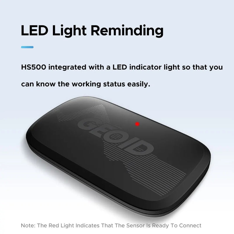 GEOID HS500 Monitor de frequência cardíaca, Equipamento, ANT Bluetooth, Sensor de frequência cardíaca com faixa torácica, Rastreamento de luz LED