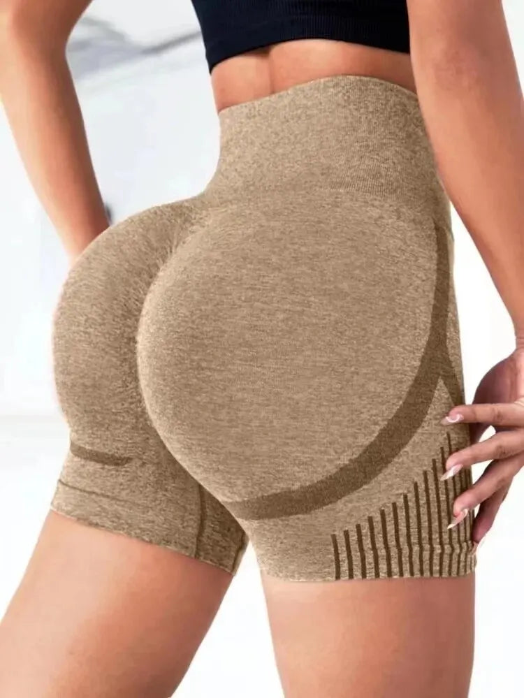 Shorts Femininos de Cintura Alta – Levantamento de Bumbum, Fitness, Academia, Corrida, Exercícios e Treino, Confortáveis e Respiráveis