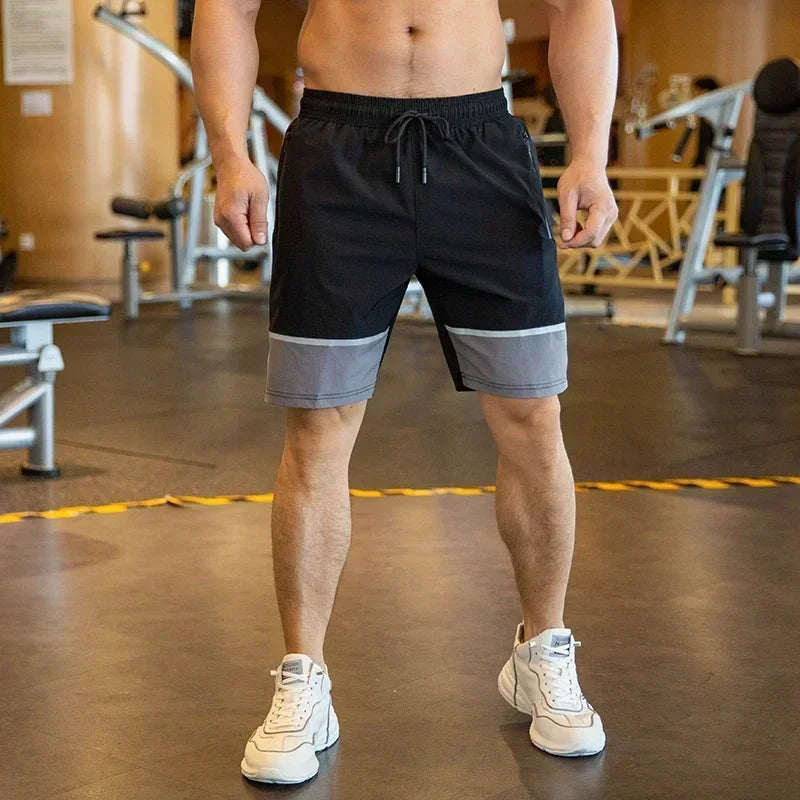 Shorts Esportivos Masculinos – Leves, Soltos e Confortáveis, Ideais para Academia, Corrida e Basquete, com Bolso com Zíper