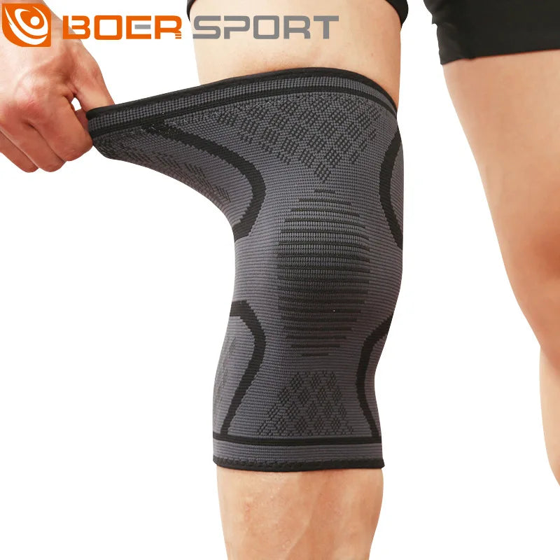 Joelheiras Esportivas de Malha – Antiderrapantes, Respiráveis e Confortáveis, Ideais para Corrida, Basquete, Ciclismo e Fitness para Homens e Mulheres