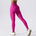 Leggings de Ioga – Cintura Alta, Levantamento de Quadril, Push Up, Fitness, Esportivas, Pêssego, Exercícios