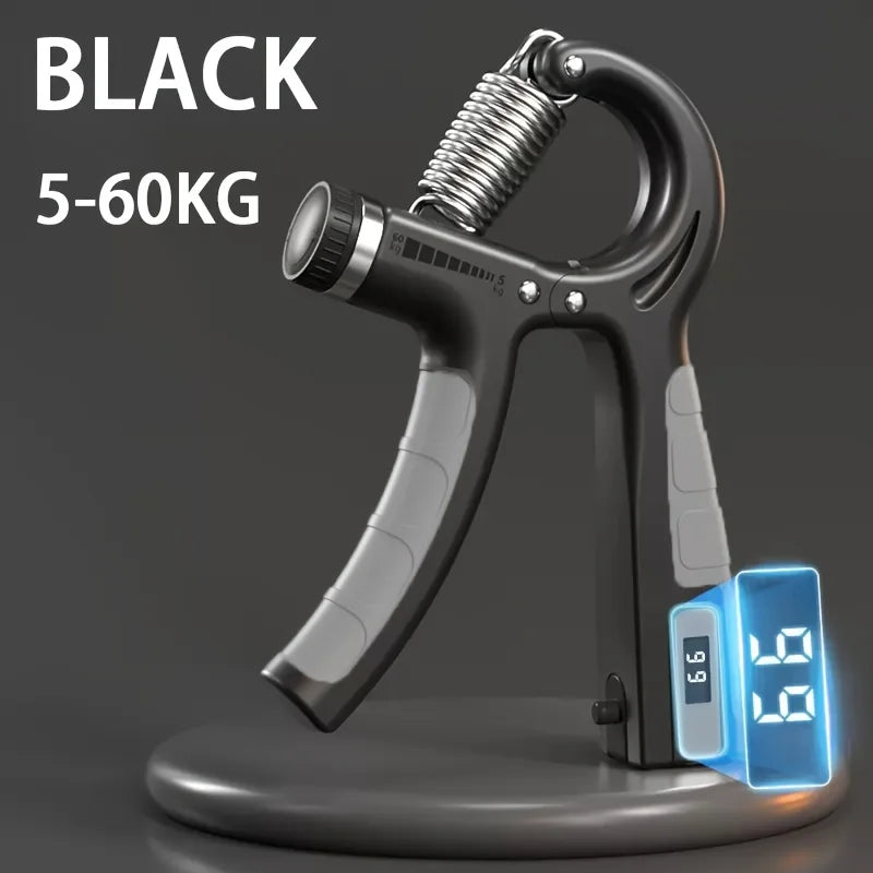 HandGrip Ajustável 5-60 kg com Contador, Treinador para Antebraço e Construção Muscular.