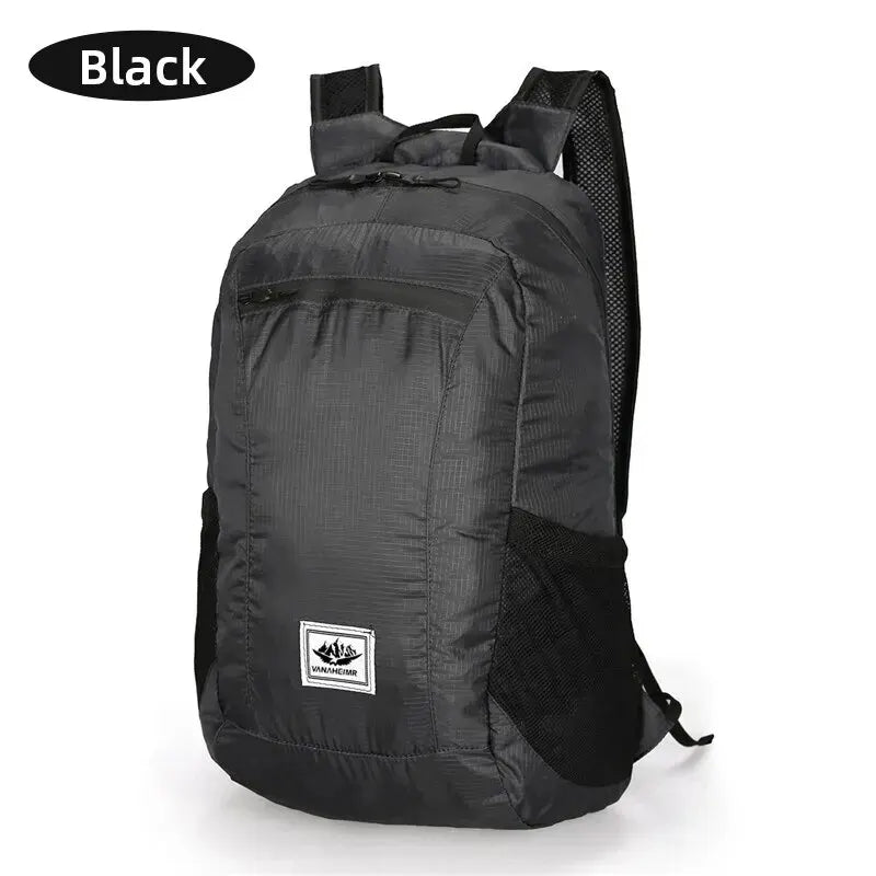 Mochila Dobrável 20L para Caminhadas e Viagens – Leve, Portátil e Impermeável, Ideal para Homens e Mulheres.