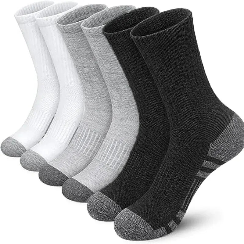 6/12 Pares de Meias Masculinas – Confortáveis, Macias e Antiderrapantes, Ideais para Academia, Futebol e Atividades ao Ar Livre