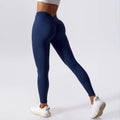 Leggings de Ioga – Cintura Alta, Levantamento de Quadril, Push Up, Fitness, Esportivas, Pêssego, Exercícios
