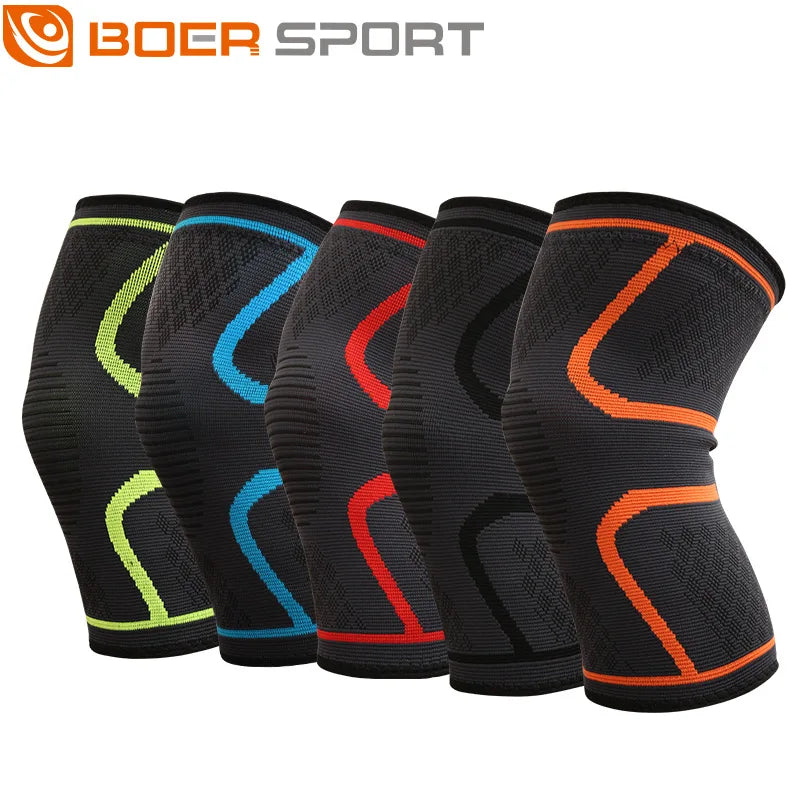 Joelheiras Esportivas de Malha – Antiderrapantes, Respiráveis e Confortáveis, Ideais para Corrida, Basquete, Ciclismo e Fitness para Homens e Mulheres